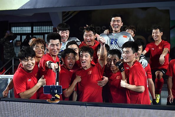 China's second successive draw was made possible by goal-keeper Wang Caiyu